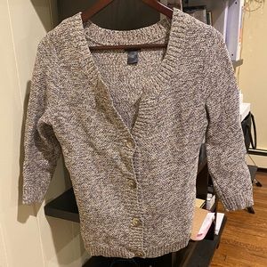 Ann Taylor 4 button marbled Cardigan
